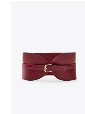 Zara Leather Corset Belt - size 32-  NWOT